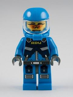 LEGO Minifigure-Alien Defense Unit Soldier 1 - Dark Bluish Gray Hips-Space / Alien Conquest-AC001-Creative Brick Builders